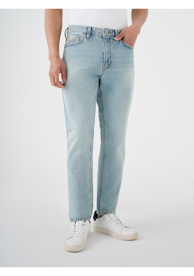 Slim Crop Slim Fit Erkek Pantolon Denim