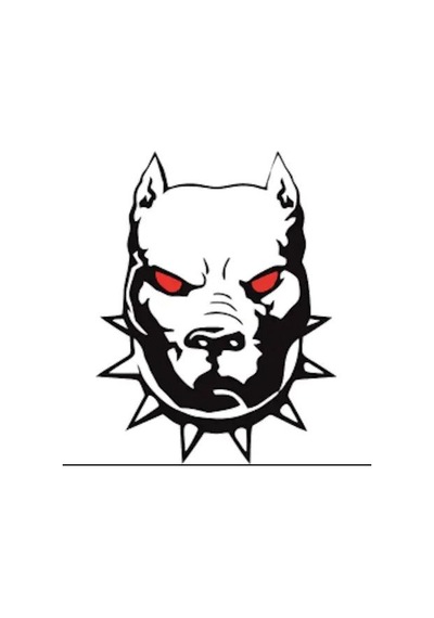 Motosiklet Sticker Pitbull 18cm 15cm A