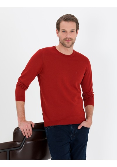 Pierre Cardin Erkek Kiremit Kazak /triko 50257301-vr031 Kiremit