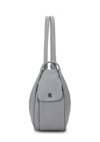 Bruno Shoes Bruno Rossi Bag Kadın Hakiki Deri Buz Beyazı Sırt & Omuz Çantası 1048 Mlx14g Bn Cnt Sk25-26 Ghıaccıo Gri