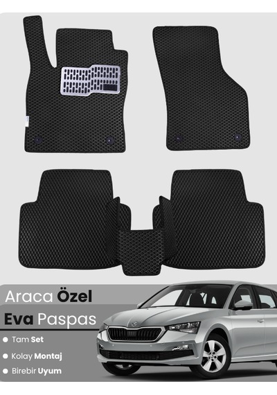 Skoda Scala 2019-2025 Uyumlu Eva Paspas Tam Set Oto Paspas,araca Özel,kolay Montaj 729