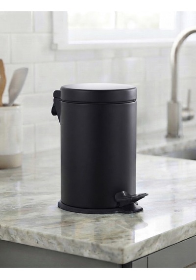 Mutfak /banyo Pedallı Çöp Kovası 5 Lt 10l Siyah