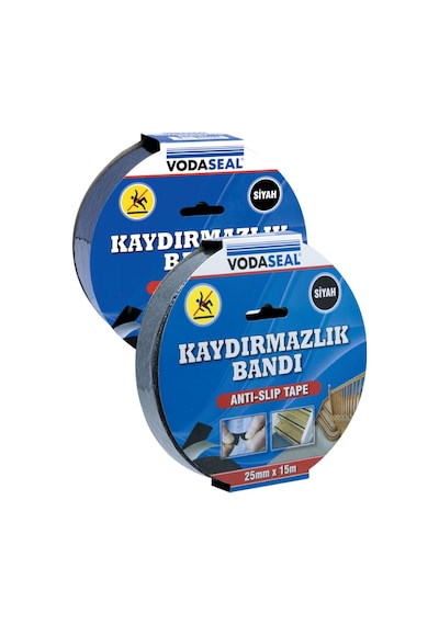 Vodaseal Kaydırmazlık Bandı 25Mmx15Mt Siyah
