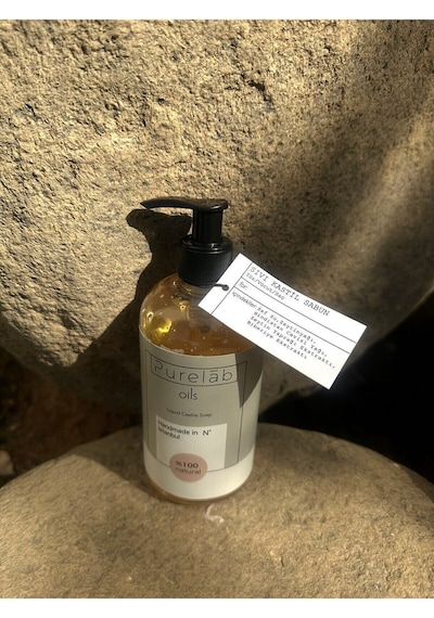 Sıvı Kastil Sabun %100 Doğal Zeytinyağlı Yoğun Nemlendirici Arındırıcı Bitkisel Vegan Sabun 400 Ml
