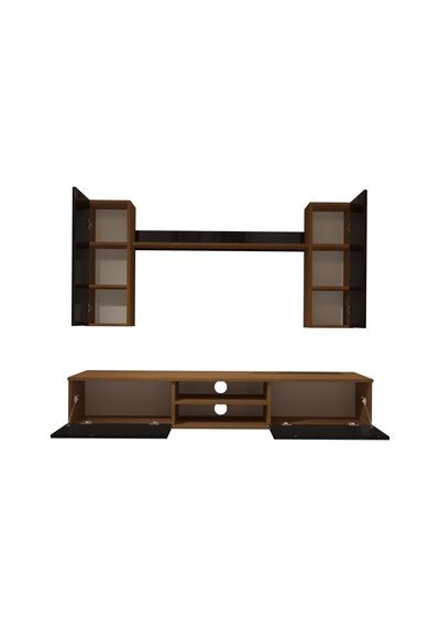 Decoraktiv Eko 5d Mdf Dvd Tv Ünitesi Tv Sehpası Ceviz - Siyah