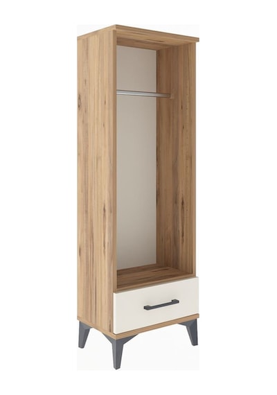 Arges Dolap Tek Raflı Tek Çekmeceli Tek Askılı 44x30x134 Çam-aytaşı Atlas Çam