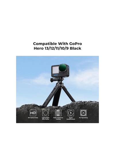 K&f Concept Gopro Hero13/hero12 Black Için Nd32-512 Filtre Hero13/12/11/10/9