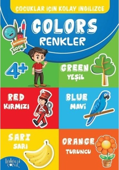 Çocuklar İçin Kolay İngilizce - Colors Renkler - Yqbx-640470