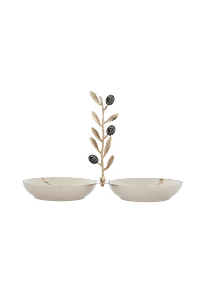 Mudo Home Olıve İkili Dekoratif Sunumluk 25x112x18 Cm