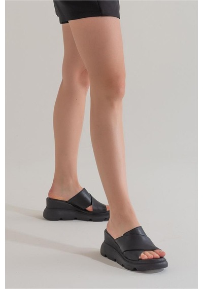 Zeyn Shoes 7673 Siyah Kadın Terlik 001