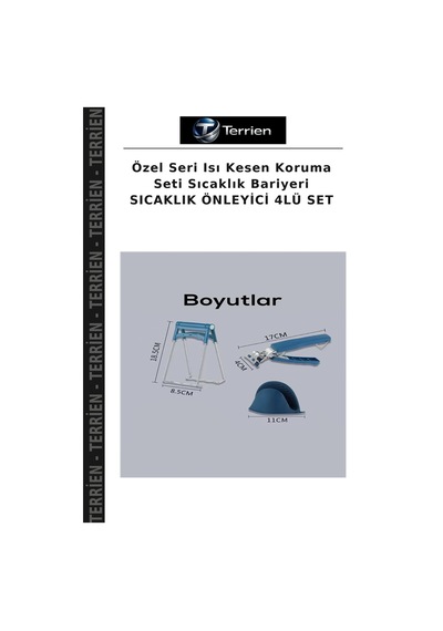 Özel Seri Isı Kesen Koruma Seti Sıcaklık Bariyeri Sıcaklık Önleyici 4lü Set
