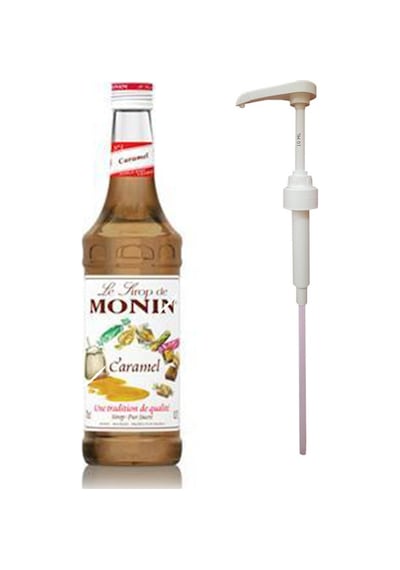 Monin Karamel 700ml Şurup + Monin Şurup Pompası