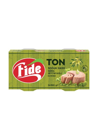 Fide Ton Soğuk Sıkım Sızma Zeytinyağlı 2 X 160 G - 3 Adet Tarı