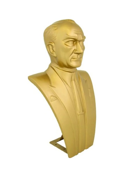Atatürk Büstü 70cm Alüminyum + Kaide 120cm + Alt Tabla Lise Modeli
