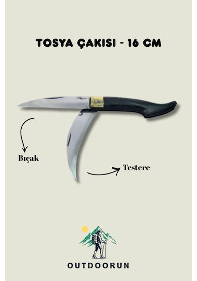 Nobrand Tosya Kamp Çakısı - 16 Cm siyah