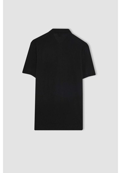 DeFacto Slim Fit Dar Kesim Kısa Kollu Basic Düz Triko Polo Tişört Y5369AZ24SMBK81 DeFacto Slim Fit Dar Kesim Kısa Kollu Basic Düz Triko Polo Tişört Y5369AZ24SMBK81