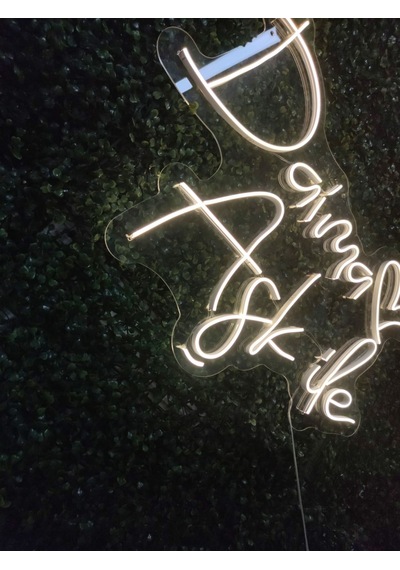 Daima Aşk İle Neon Tabela 70x40cm