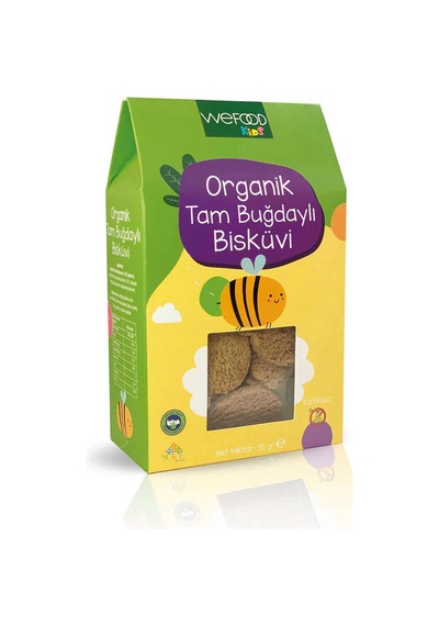 3 Adet Wefood Kids Organik Tam Buğdaylı Bisküvi 55 G