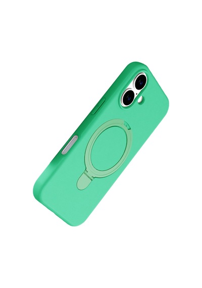 Apple iPhone Uyumlu 16 Regal Magsafe Standlı Kapak - Yeşil Bzsxx00 1