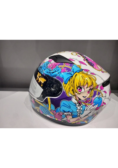 Kask Çocuk Sway 815k Gloss Gırl Full Face Çok Renkli