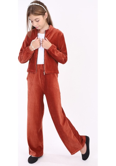 Toontoy Kids Toontoy Kız Çocuk Eşofman Takım Kiremit
