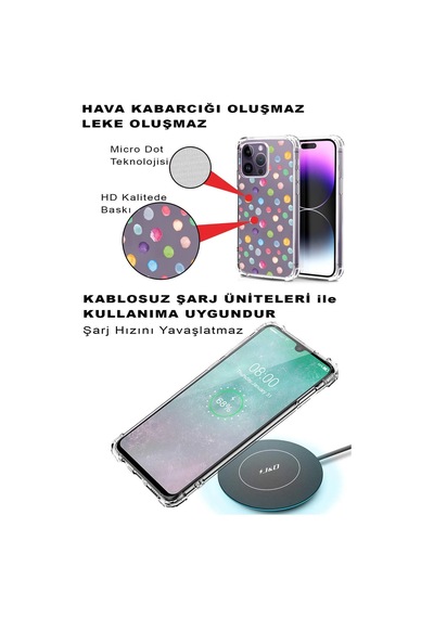 Samsung Galaxy S24fe İle Uyumlu Water Color 6 Baskılı Şeffaf Köşe Korumalı Antişok Kılıf