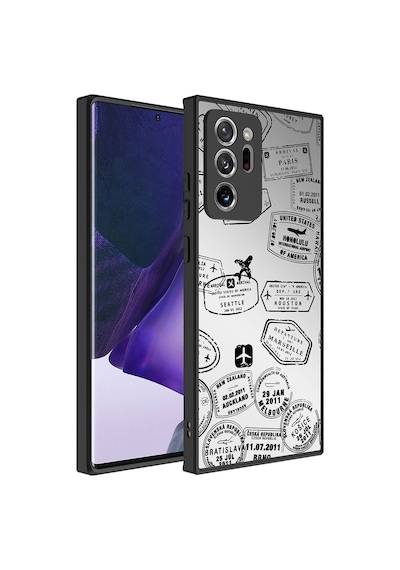 Galaxy Note 20 Ultra Uyumlu Aynalı Desenli Kamera Korumalı Parlak Mirror Kıl Seyahat Seyahat