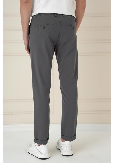 Efor Comfort Fit Beli Lastikli Yan Cep Füme Jogger Pantolon P 1150 Füme