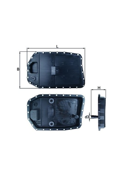 Mahle Hx154 Otomatik Şanzıman Yağ Karterı Ga6hp19 Bmw E81 E87 E90 E93 E60 E64 E65 F01 F02 E84 E83 E70 E85 E89 24152333907