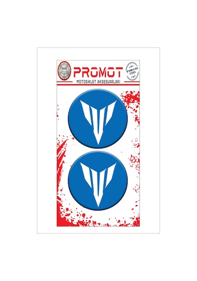Damla Logo Sticker Mt Logo Kabartmalı 5x5cm 07 Nötr