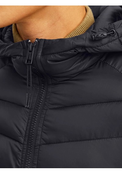 Jack & Jones Erkek Kapüşonlu Şişme Mont - 12258441 Gri
