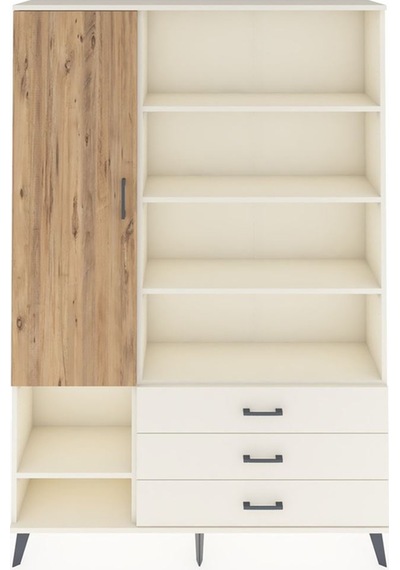 Arges Dolap 9 Raflı 3 Çekmeceli Tek Kapaklı 132x30x195 Aytaş... Aytaşı