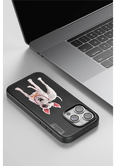 Lvsqvr Venco Apple Uyumlu iPhone 15 Pro Max Perma Desenli Kapak - Lacivert