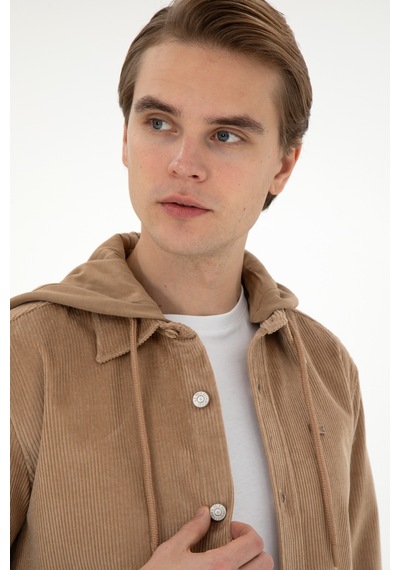 U.s. Polo Assn. Erkek Camel Gömlek Desenli 50292451-vr015 Camel