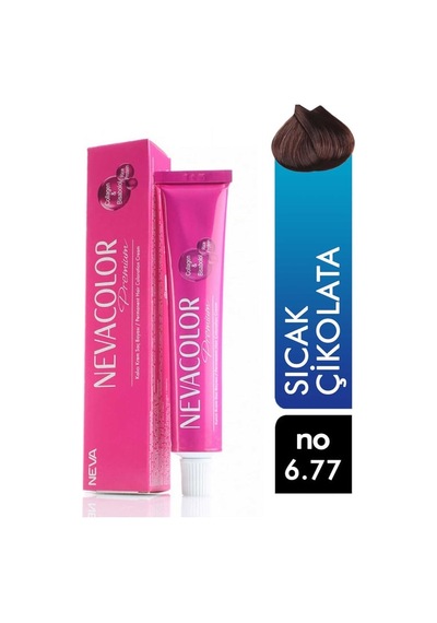 Nevacolor Premium Tüp Saç Boyası Sıcak Çikolata 6.77 50 Ml 24'li Paket