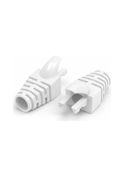 100 Adet - Yeni Nesil Cat6 Rj45 Kılıf Boot - Beyaz