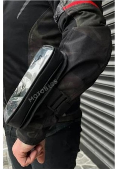 Bike sky Motosiklet Kol Telefon Tutucu Motorsiklet Kol Çantası Su Geçirmez-Gidon Bağlantılı-Dokunmatikli Mt-45