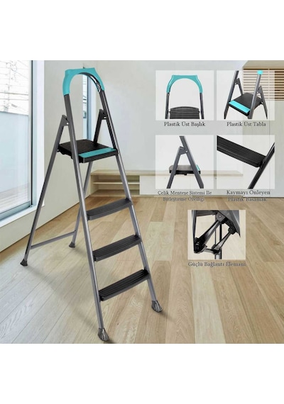 Doğrular Riser 3+1 Plastik Basamaklı Merdiven 51303