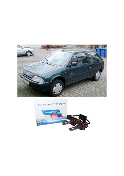 Citroen Ax Led Xenon Uzun + Kısa Far Ampulü H4 Ultimate Yeni Seri Beyaz