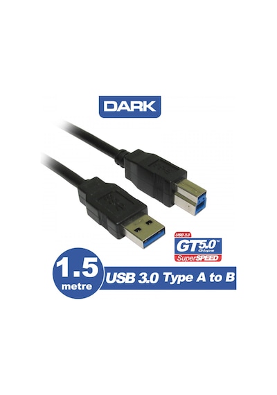Dark Dk-Cb-Usb3Prnl150 1.5 Mt Usb 3.0 To Usb 3.0 Tip B Erkek-Erke