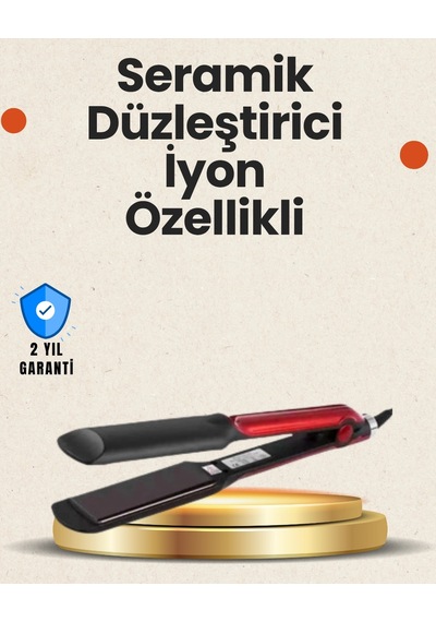 Mey İthalat Elektriklenmeyi Azaltan İyonlu Saç Düzleştirici Titanyum Plaka Ve Şık Tasarım