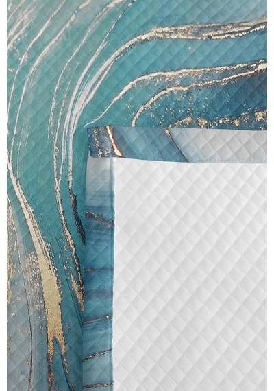 Mavi Mermer Modern Genç Odası Tek Kişilik Pike Takımı - Beyaz Gold 160x220 Cm Kapitone Yatak Örtüsü Mistik Çiçek Parıltısı Mavi Mermer Modern Genç Odası Tek Kişilik Pike Takımı - Beyaz Gold 160x220 Cm Kapitone Yatak Örtüsü Mistik Çiçek Parıltısı