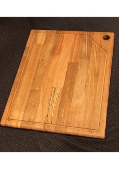 Dev Boy Kayın Ağacı Kesme Tahtası 50x40 Ahşap