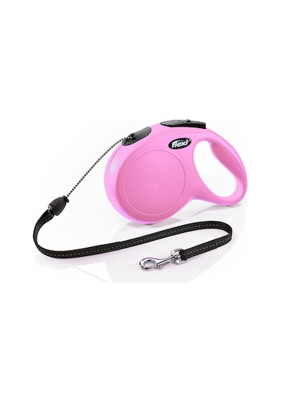 Flexi New Classic İp Otomatik Gezdirme Tasması (M) 8M Pembe