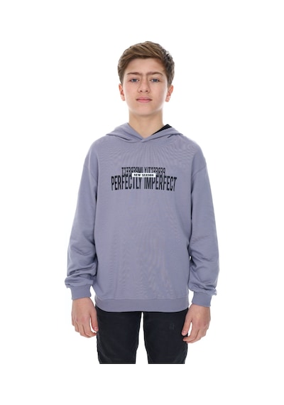 Toontoy Kids Toontoy Erkek Çocuk Oversize Kapüşonlu Hafif Düşük Omuz Baskılı Sweatshirt - 2 İplik Koyu Gri Toontoy Kids Toontoy Erkek Çocuk Oversize Kapüşonlu Hafif Düşük Omuz Baskılı Sweatshirt - 2 İplik Koyu Gri