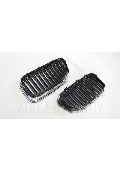 BMW 5 SERİSİ F10 F11 2010-2016 BÖBREK PANJUR SETİ KROM-KROM