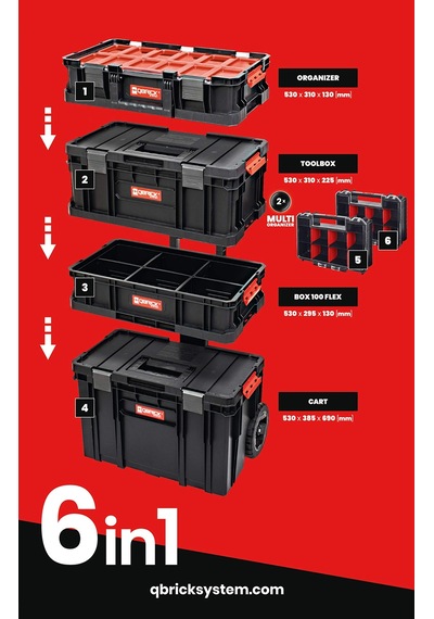 Qbrıck System Two 6in1 Takım Çantası