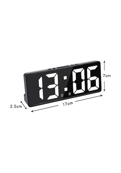 Techtic Masa Saati Derece Alarm Takvim Pil Dahil Değildir +şarjlı