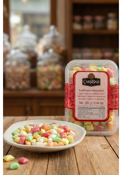 Renkli Nane Akide Şekeri 200 Gram