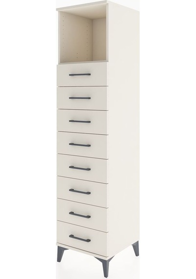 Hyperion Dolap Tek Raflı 8 Çekmeceli 44x44x182 Aytaşı-aytaşı Aytaşı